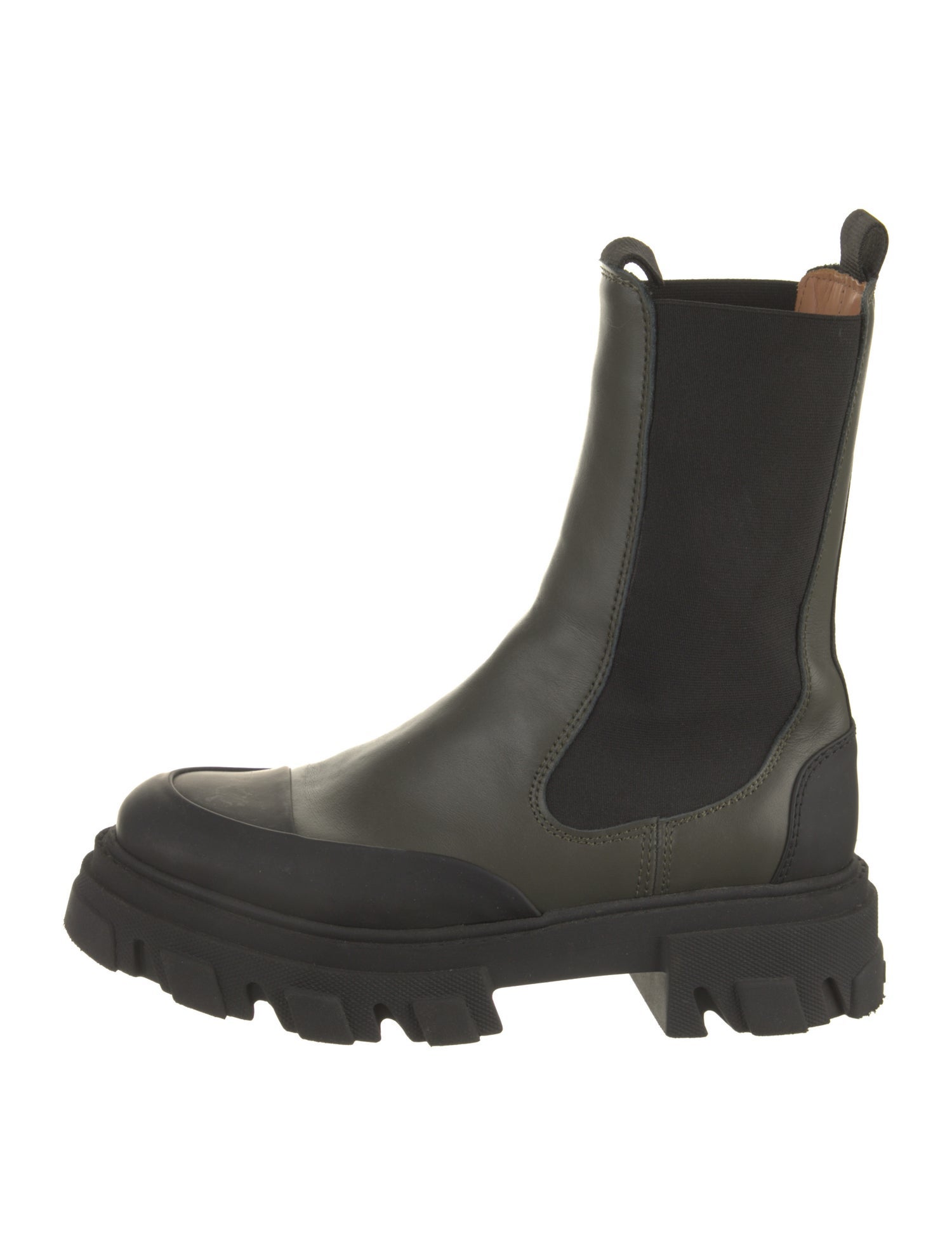 Ganni Leather Chelsea Boots