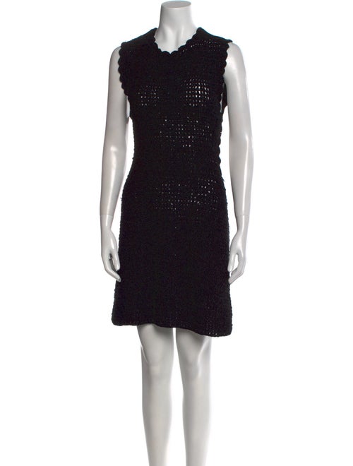 Ganni Crew Neck Mini Dress