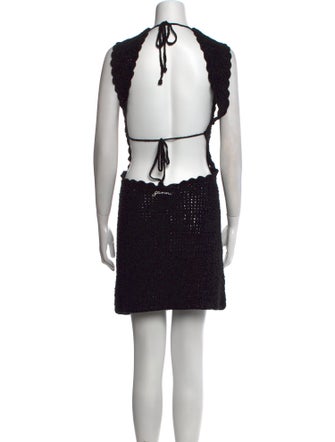 Ganni Crew Neck Mini Dress