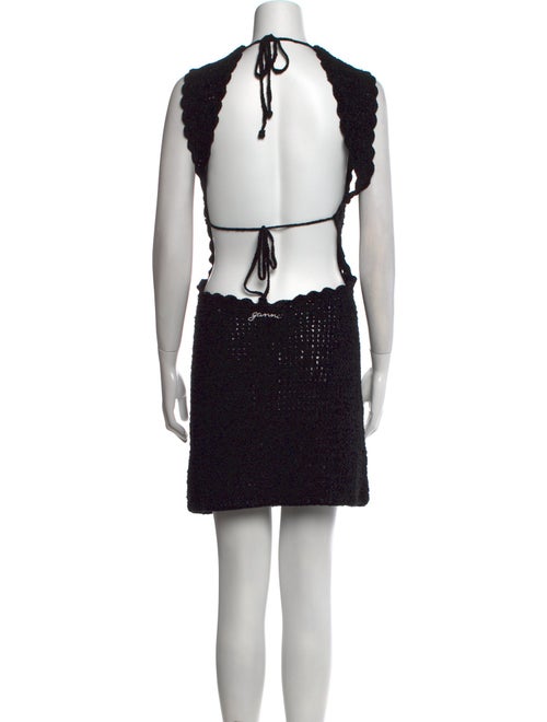 Ganni Crew Neck Mini Dress