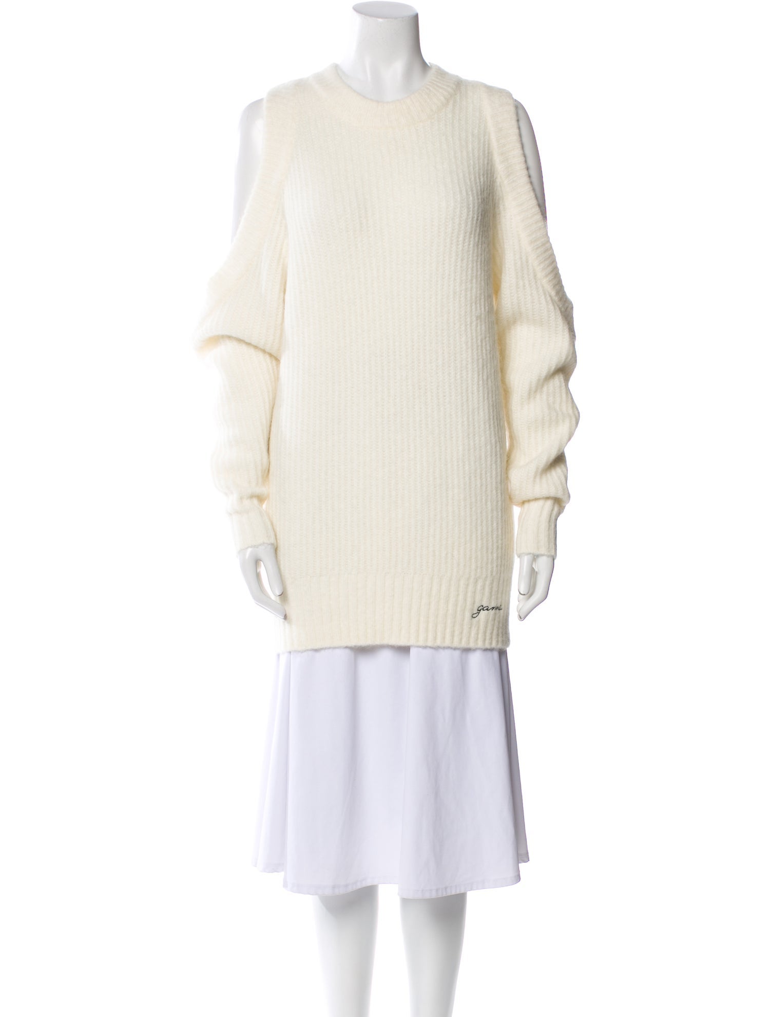 Ganni Merino Wool Crew Neck Sweater w/ Tags