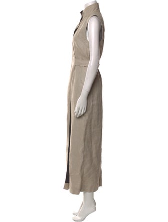 Ganni Linen Long Dress