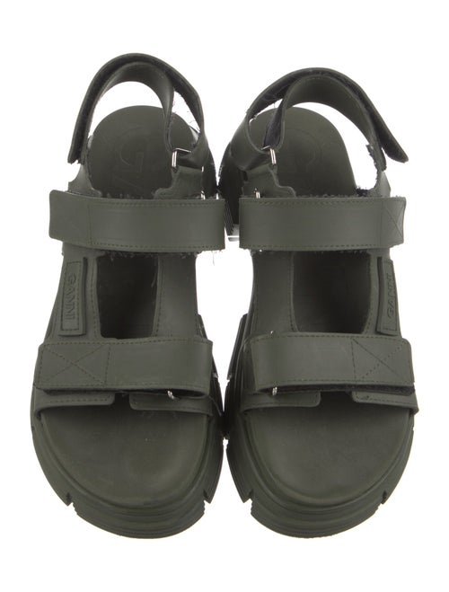 Ganni Rubber Slingback Sandals