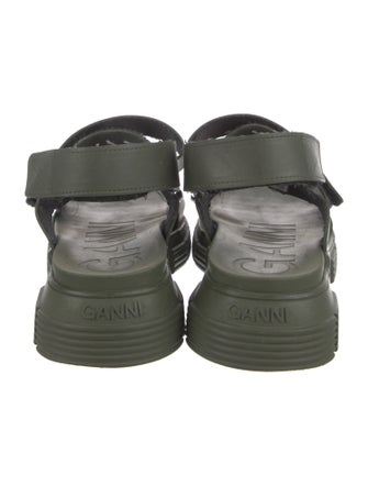 Ganni Rubber Slingback Sandals