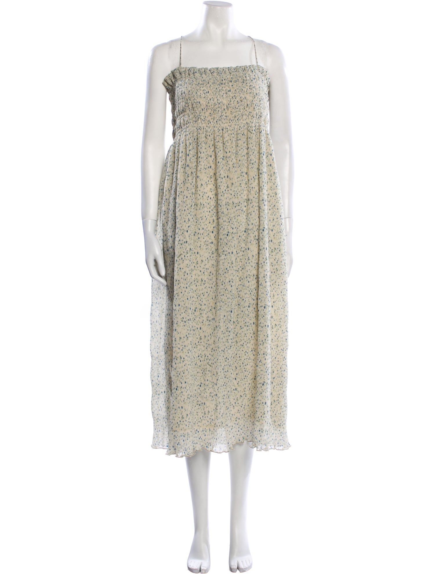 Ganni Printed Midi Length Dress