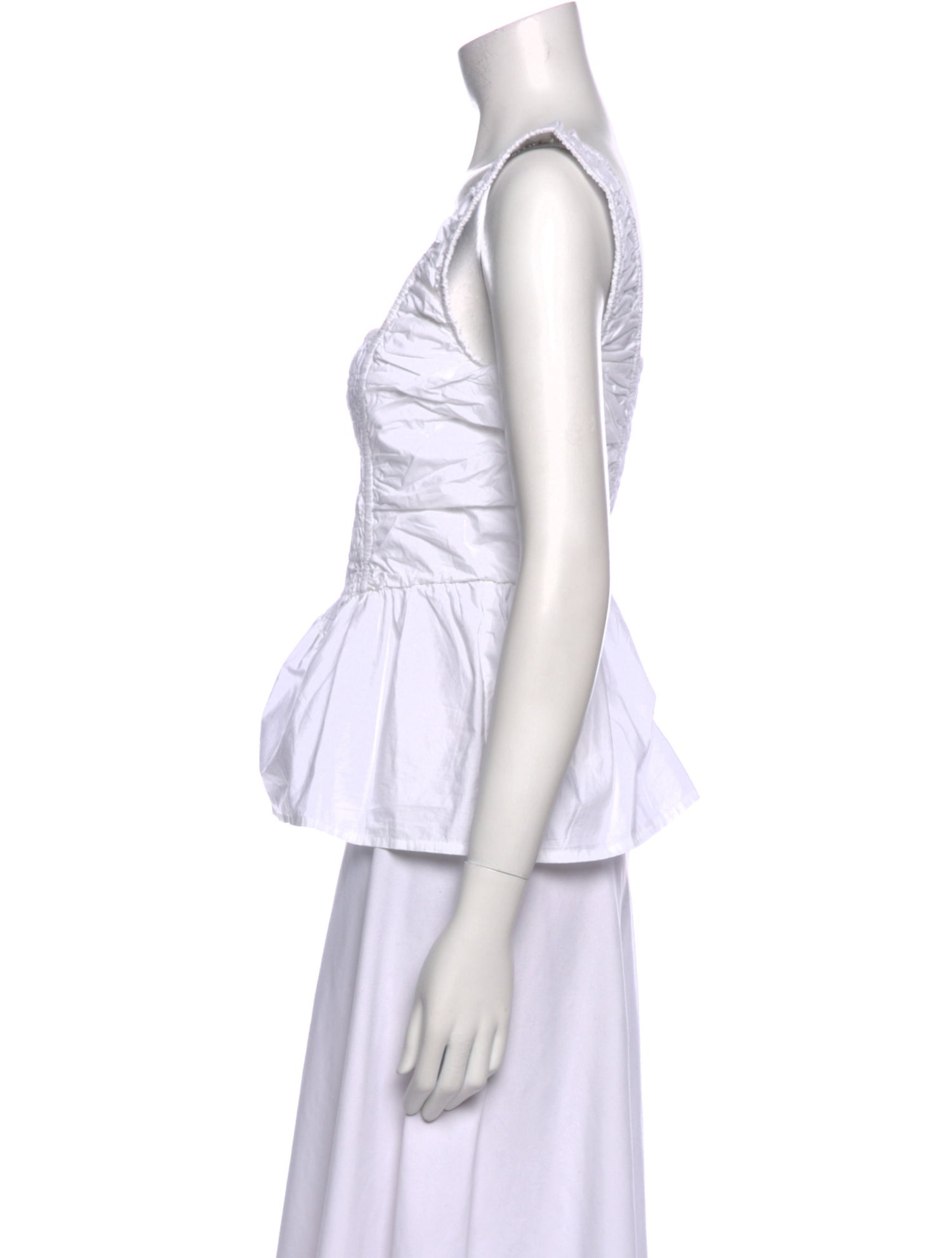 Ganni Square Neckline Sleeveless Top