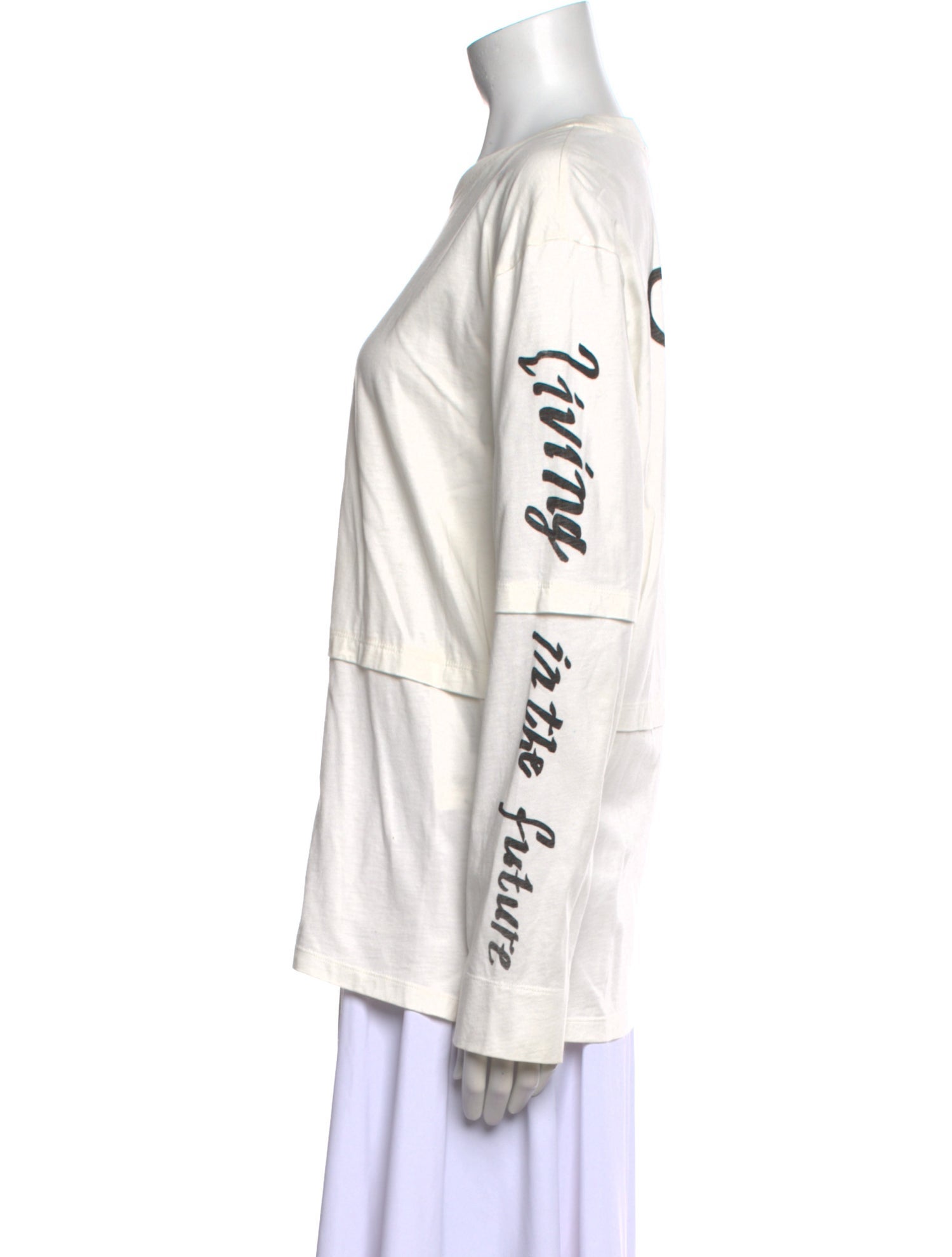 Ganni Graphic Print Crew Neck Sweatshirt