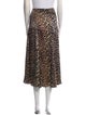 Ganni Silk Midi Length Skirt