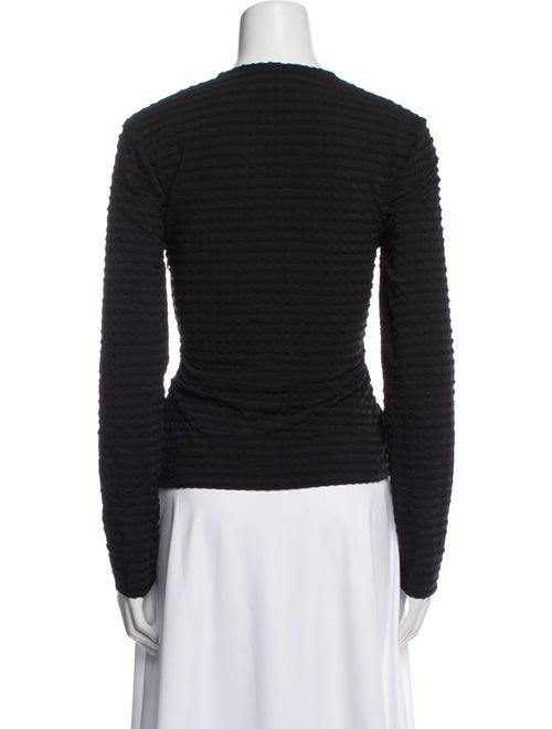 Ganni Square Neckline Long Sleeve Top