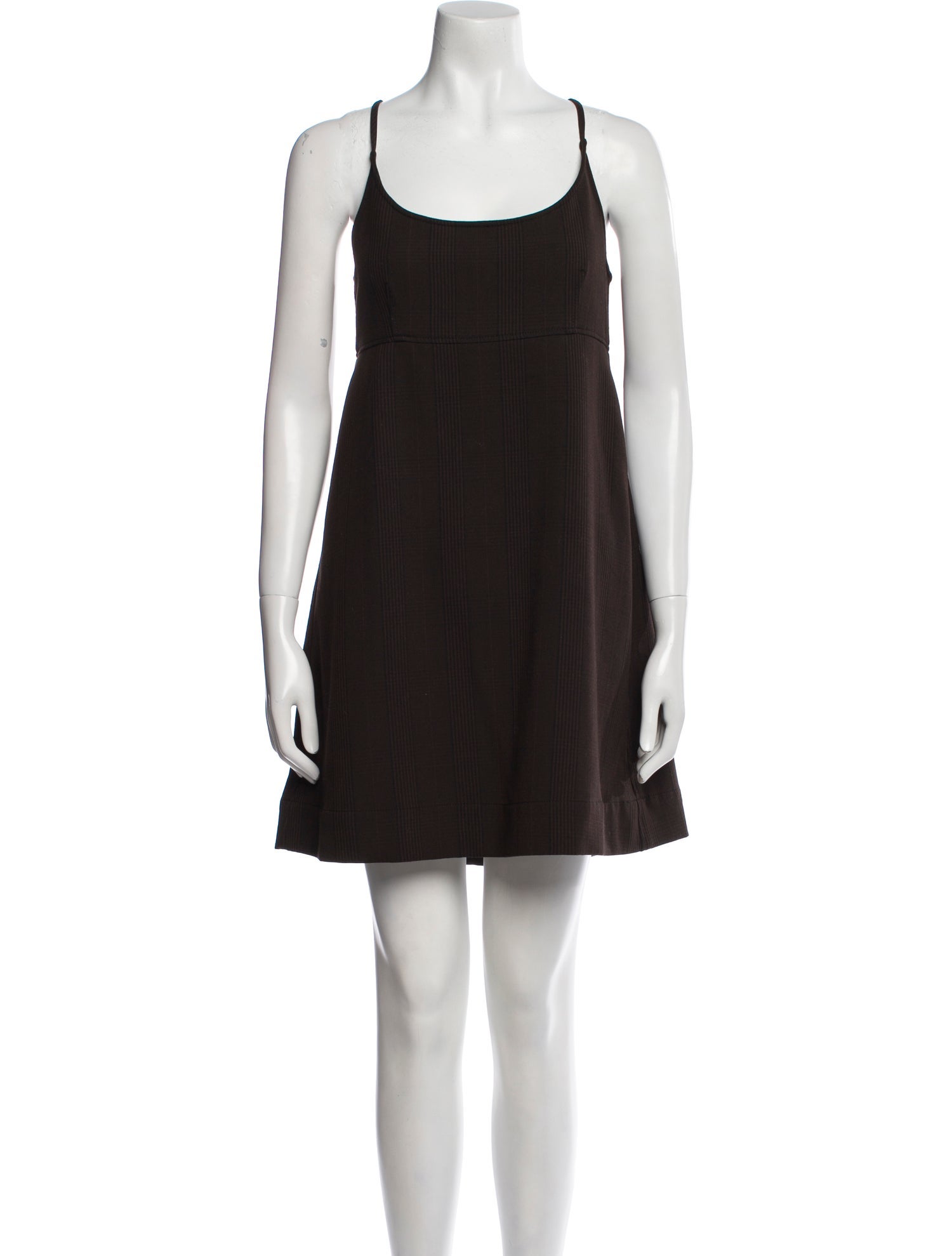 Ganni Scoop Neck Mini Dress