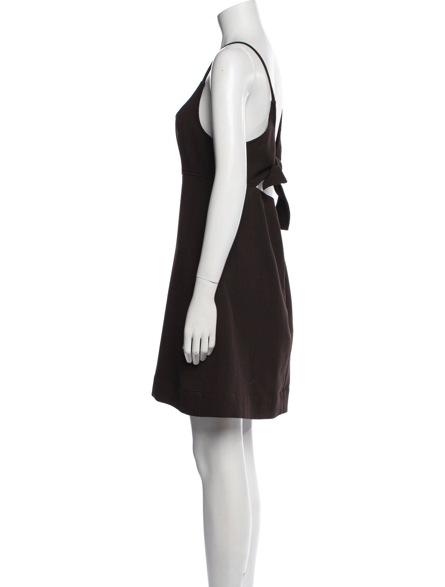 Ganni Scoop Neck Mini Dress