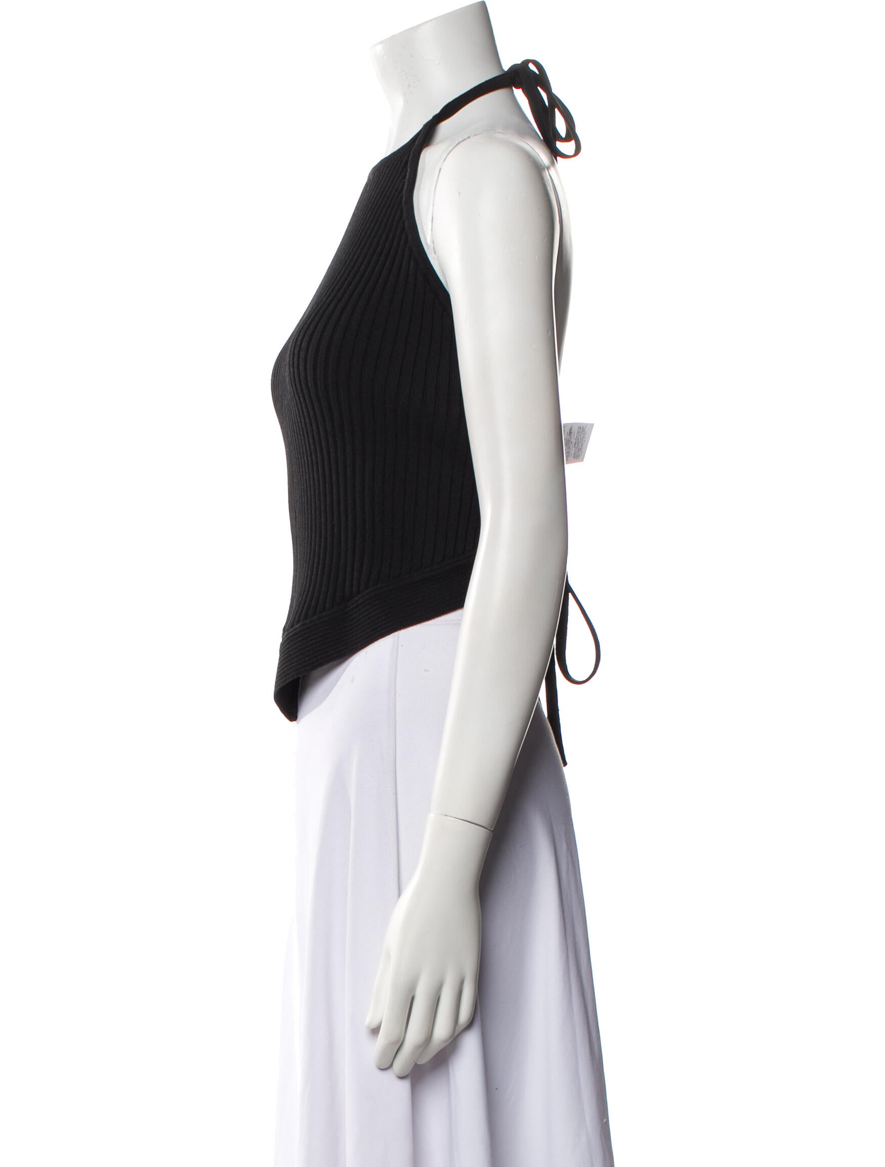 Ganni Halterneck Sleeveless Crop Top