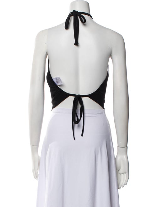 Ganni Halterneck Sleeveless Crop Top