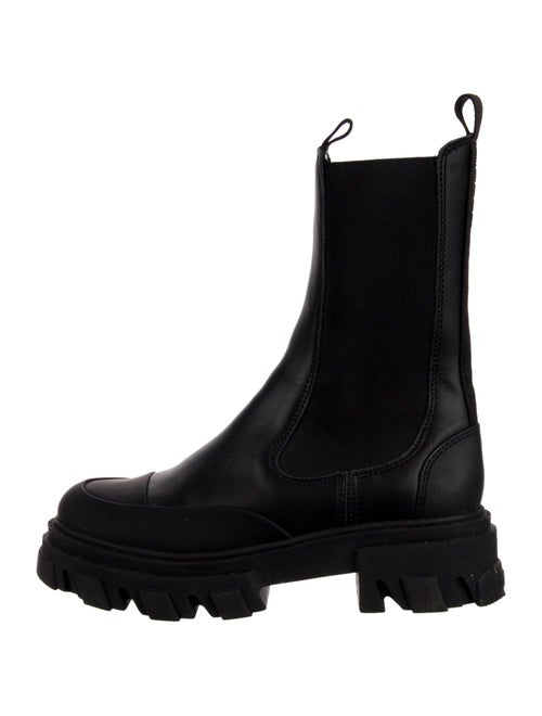 Ganni Leather Chelsea Boots