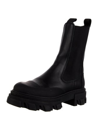 Ganni Leather Chelsea Boots