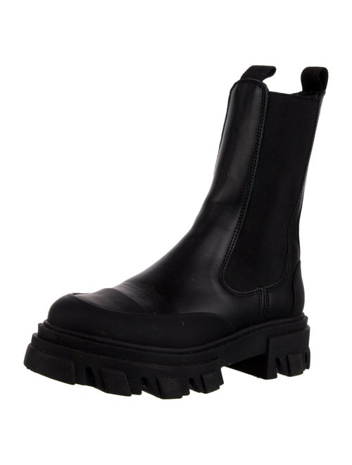 Ganni Leather Chelsea Boots