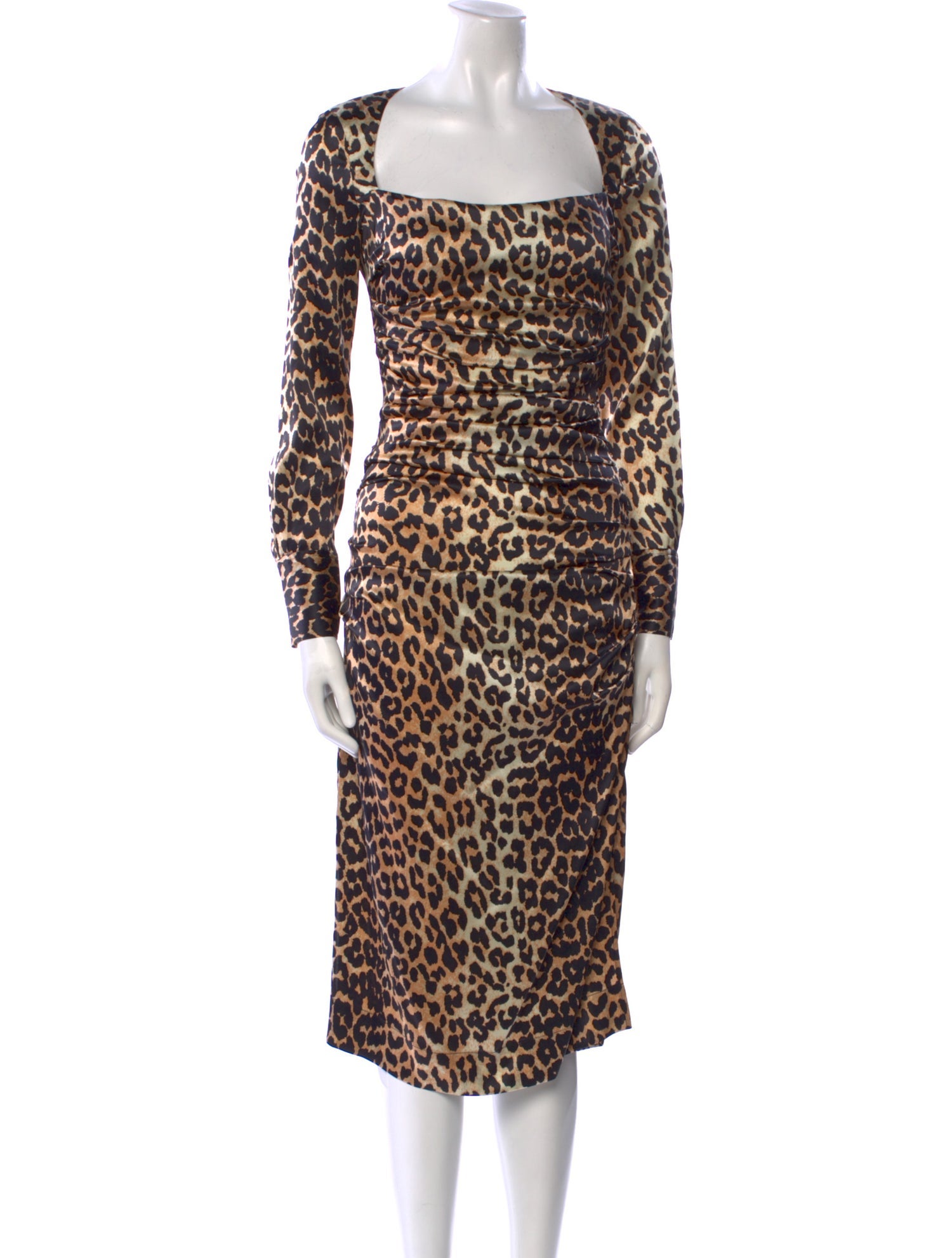 Ganni Silk Midi Length Dress