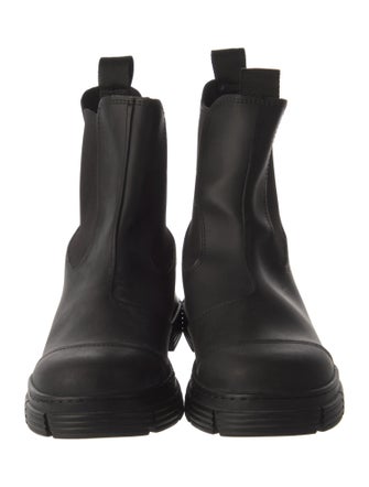 Ganni Leather Chelsea Boots