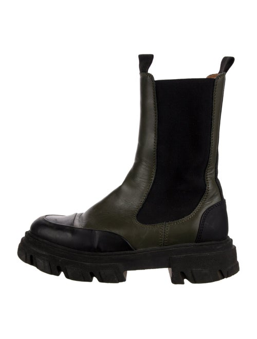 Ganni Leather Chelsea Boots