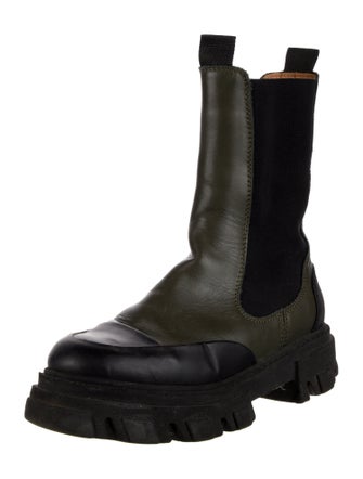 Ganni Leather Chelsea Boots