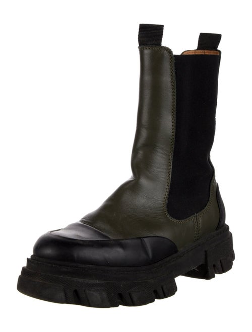 Ganni Leather Chelsea Boots