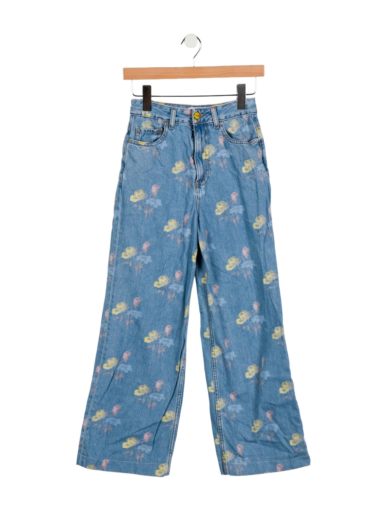 Ganni High-Rise Wide Leg Jeans