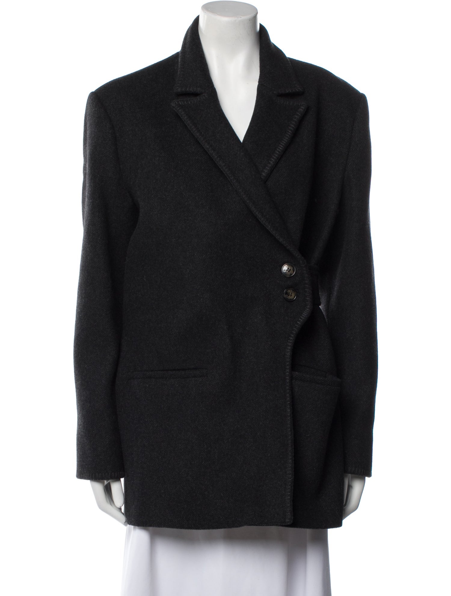 Ganni Wool Peacoat