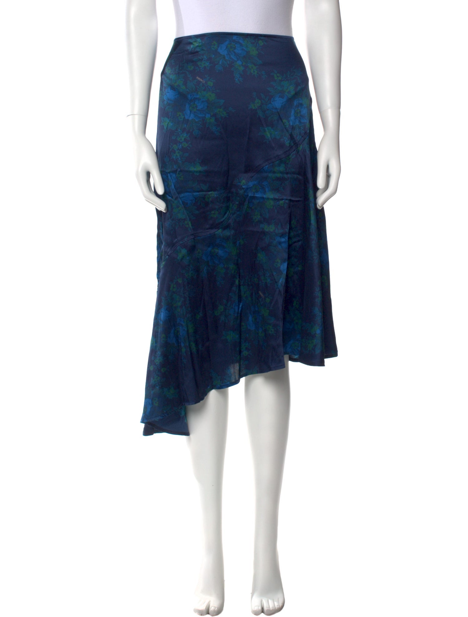 Ganni Silk Knee-Length Skirt