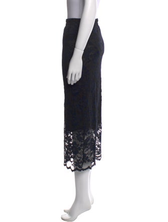 Ganni Lace Pattern Midi Length Skirt