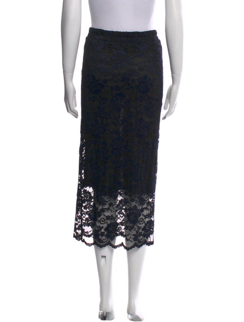 Ganni Lace Pattern Midi Length Skirt
