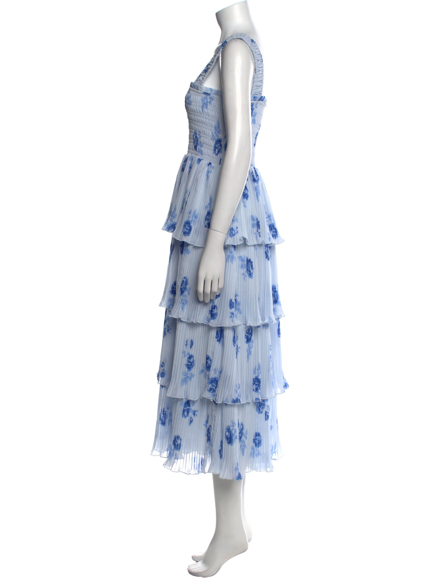 Ganni Floral Print Long Dress