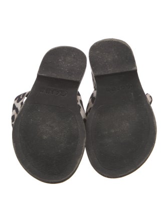 Ganni Leather Printed Gladiator Sandals