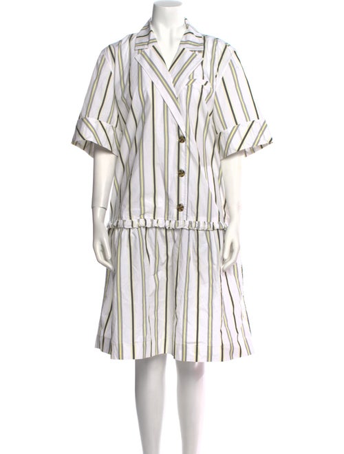 Ganni Striped Knee-Length Dress