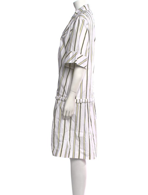 Ganni Striped Knee-Length Dress