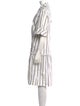 Ganni Striped Knee-Length Dress
