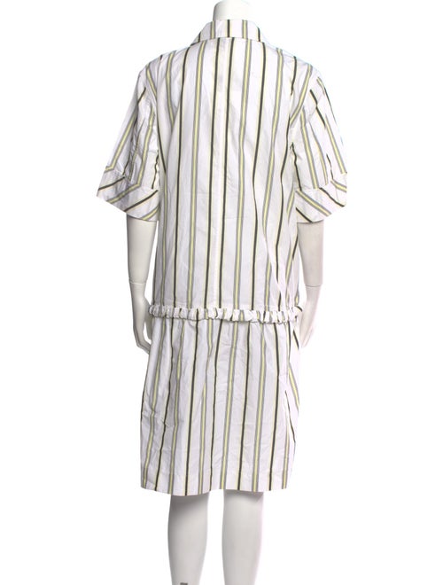 Ganni Striped Knee-Length Dress