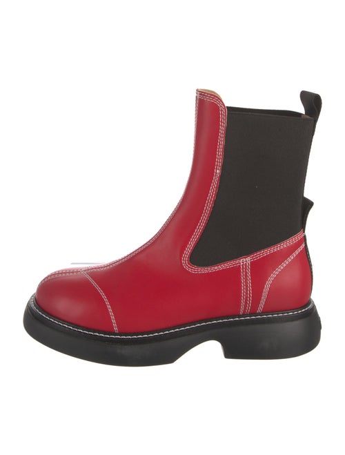 Ganni Leather Chelsea Boots