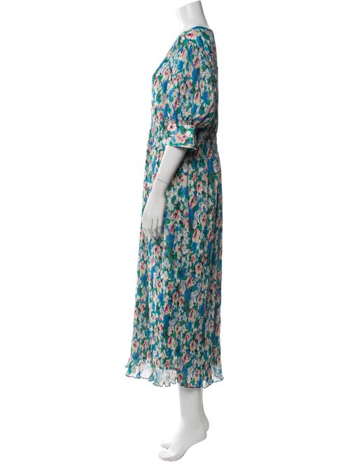Ganni Floral Print Long Dress