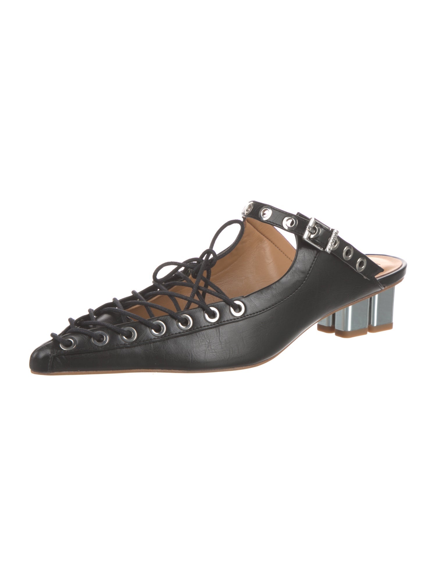 Ganni Leather Mules w/ Tags