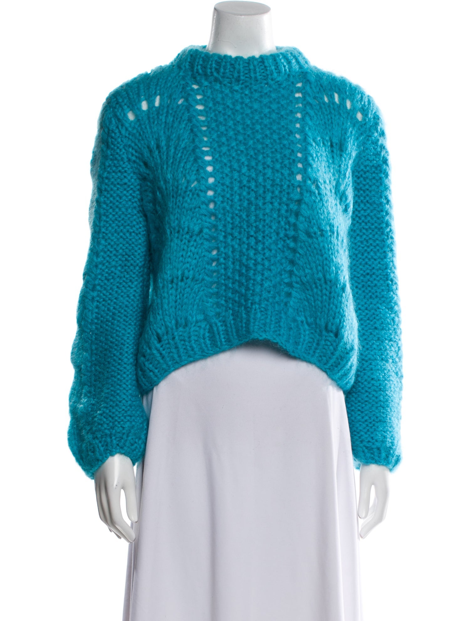 Ganni Mohair Mock Neck Sweater