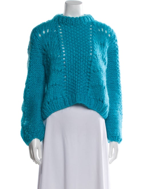 Ganni Mohair Mock Neck Sweater