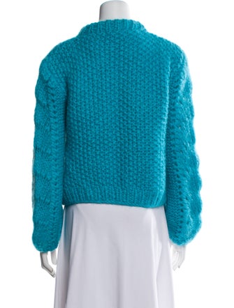 Ganni Mohair Mock Neck Sweater