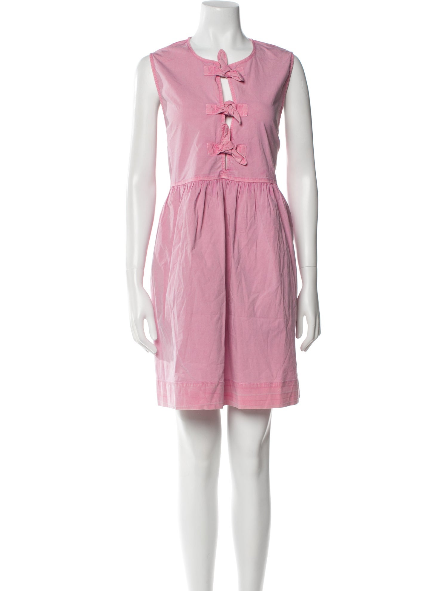 Ganni Crew Neck Mini Dress