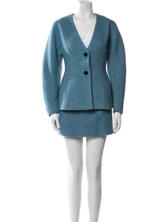 Ganni Wool Skirt Suit