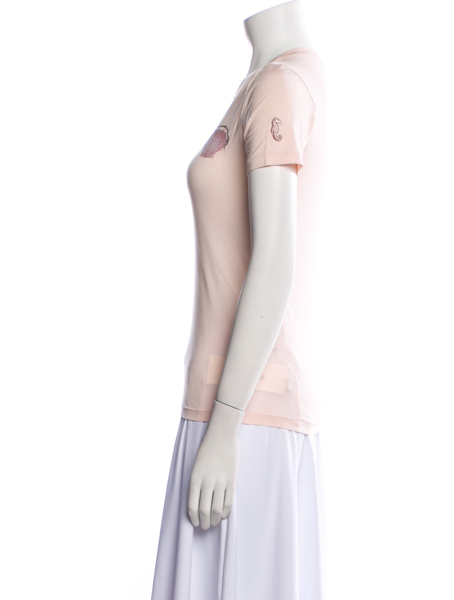 Ganni Crew Neck Short Sleeve T-Shirt