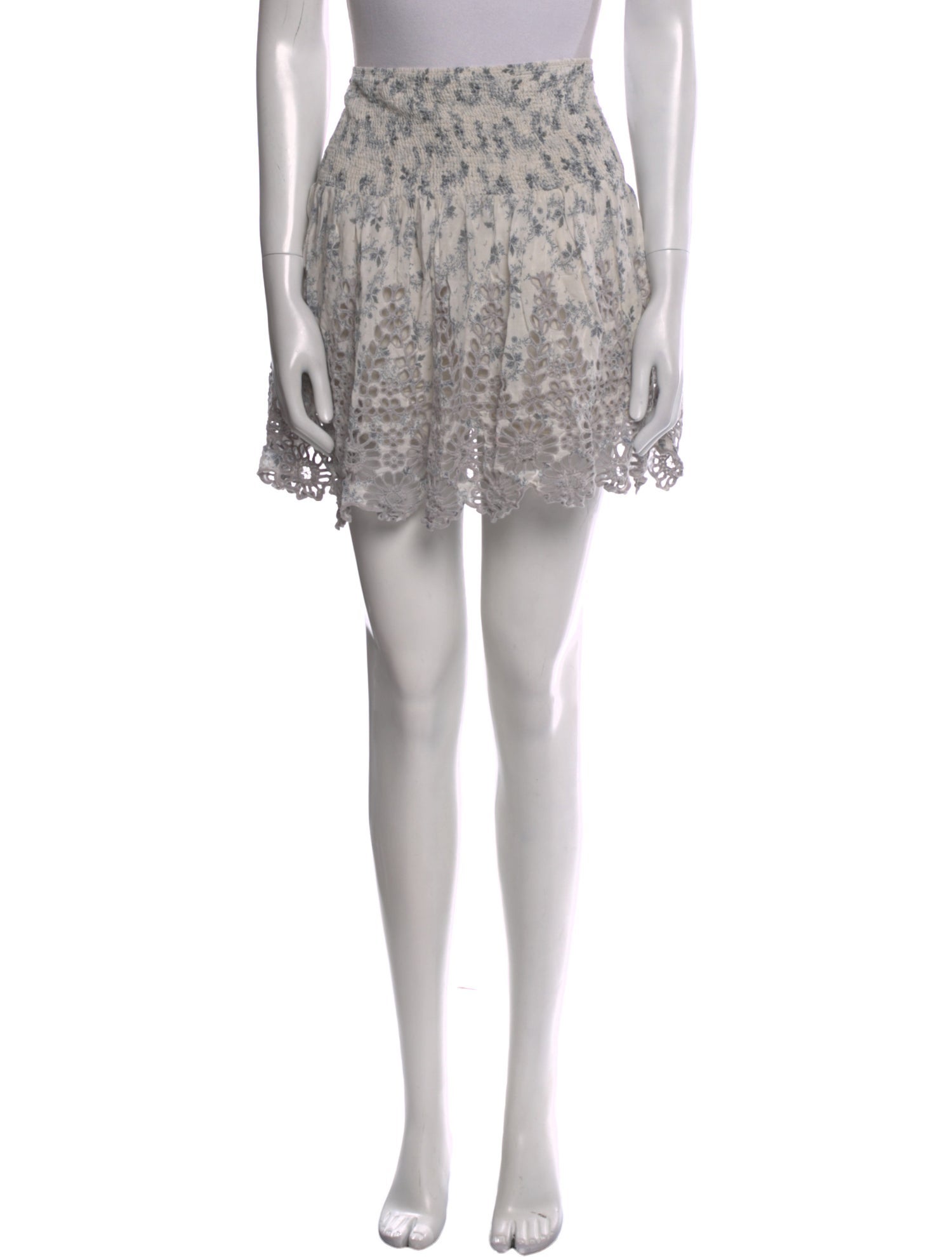 Ganni Floral Print Mini Skirt