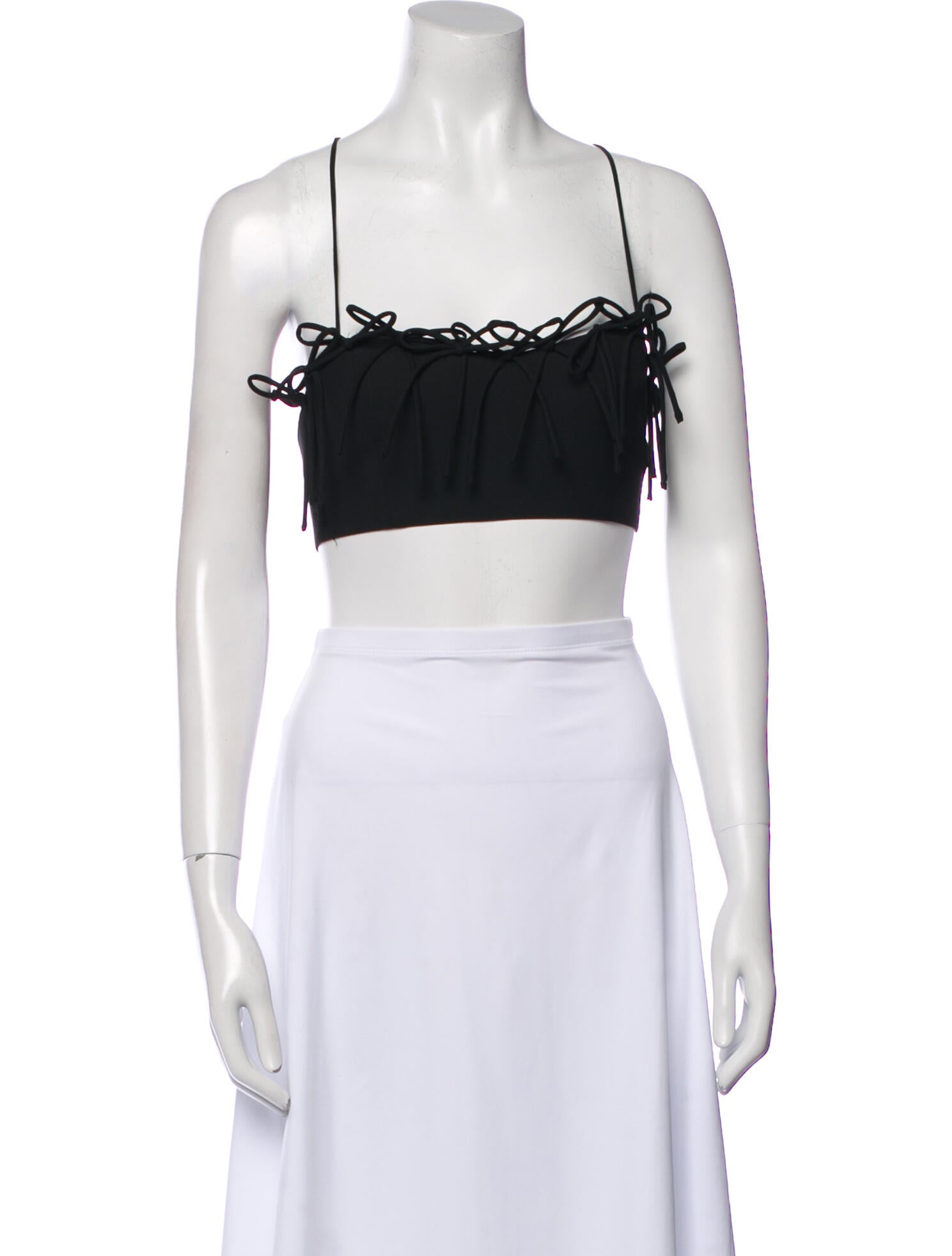 Ganni Square Neckline Sleeveless Crop Top w/ Tags