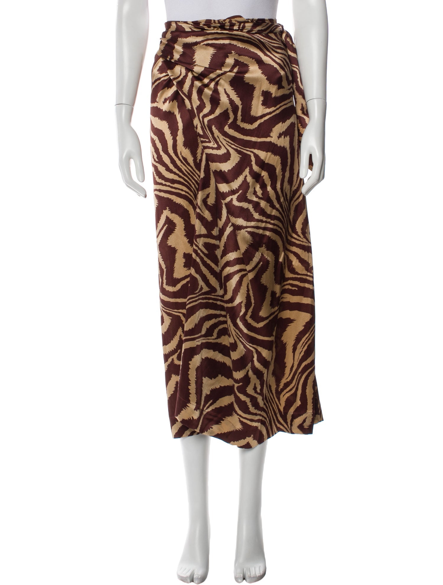 Ganni Printed Midi Length Skirt