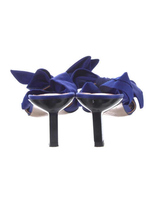 Ganni Satin Bow Accents Sandals