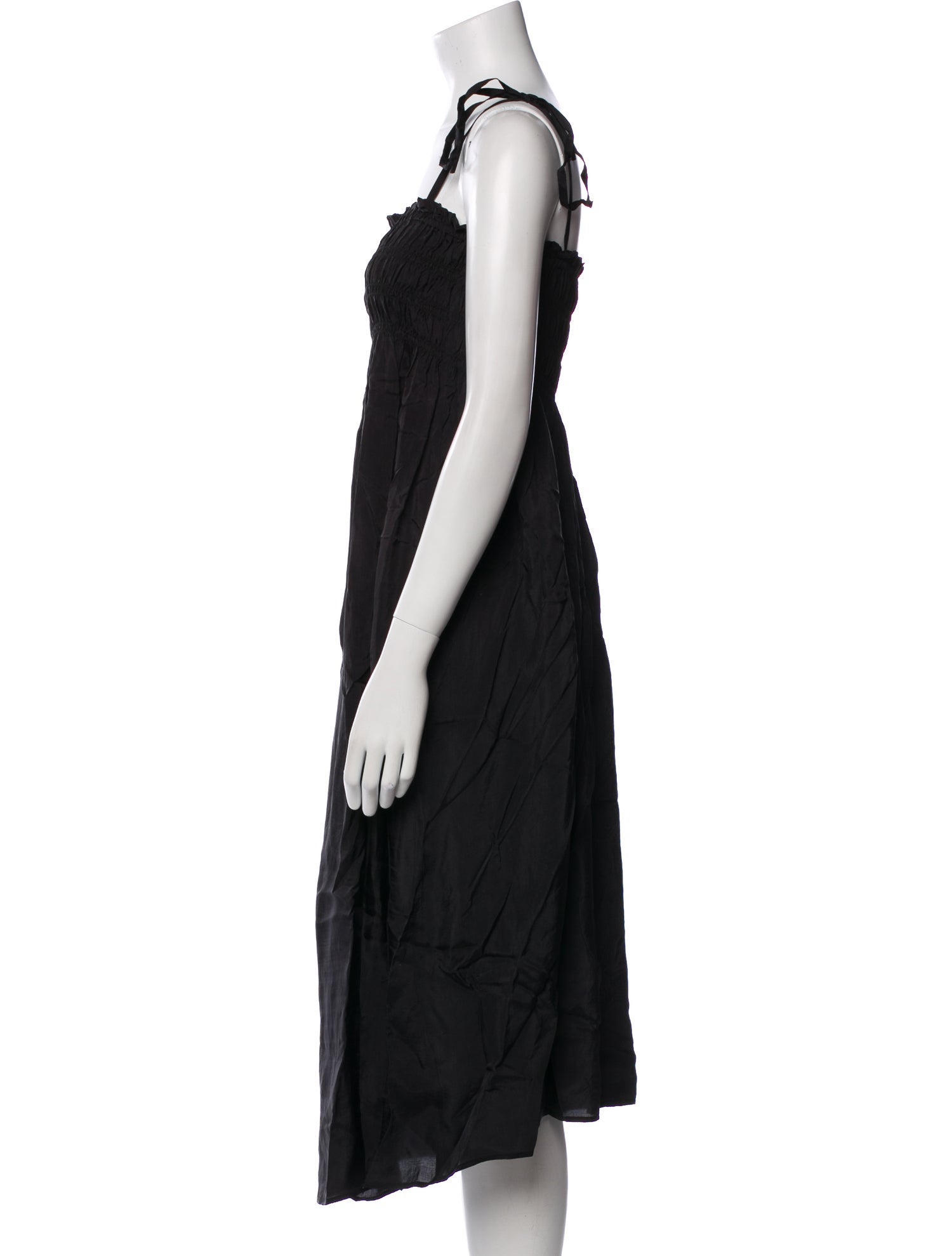 Ganni Square Neckline Midi Length Dress